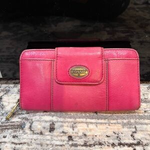 Fossil Pink Explorer Women's Wallet